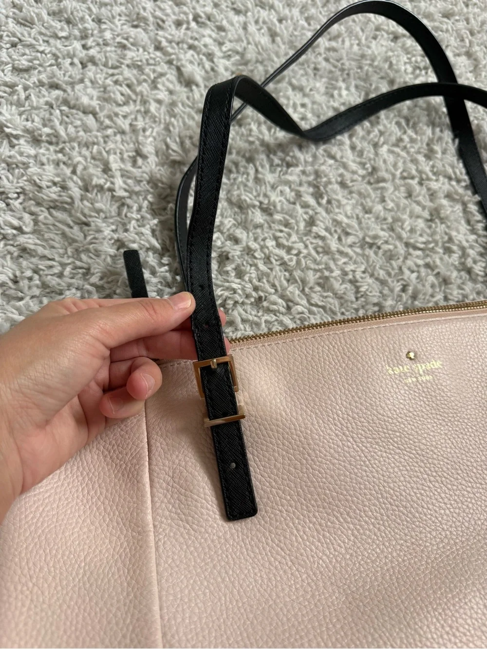Pink Kate Spade Tote Bag Cow Leather